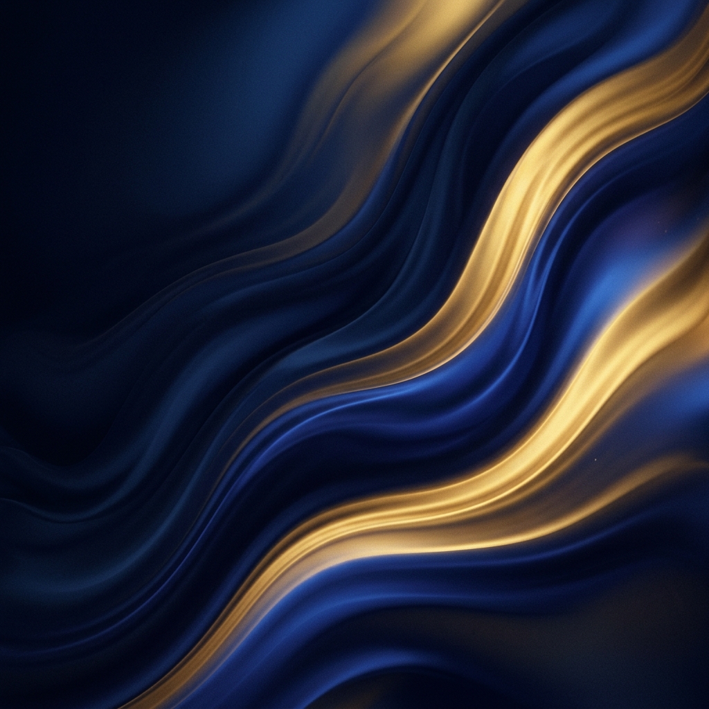 Abstract navy and gold editorial background